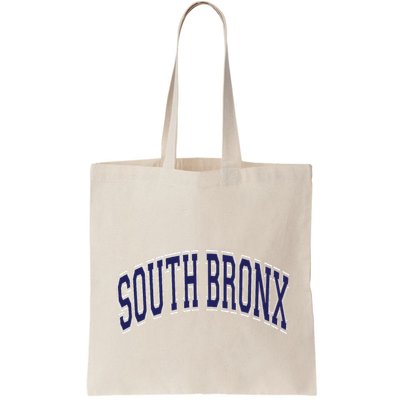 South Bronx Arched Dark Blue Text Bag