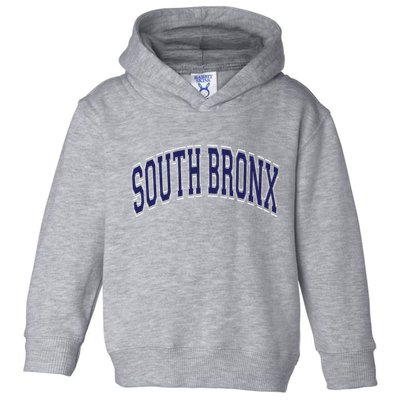 South Bronx Arched Dark Blue Text Toddler Hoodie