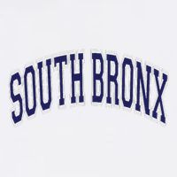 South Bronx Arched Dark Blue Text Button