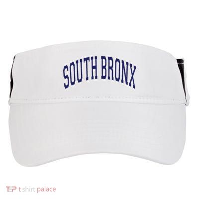 South Bronx Arched Dark Blue Text Adult Drive Performance Visor