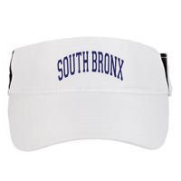 South Bronx Arched Dark Blue Text Adult Drive Performance Visor