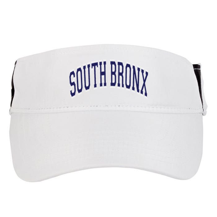 South Bronx Arched Dark Blue Text Adult Drive Performance Visor