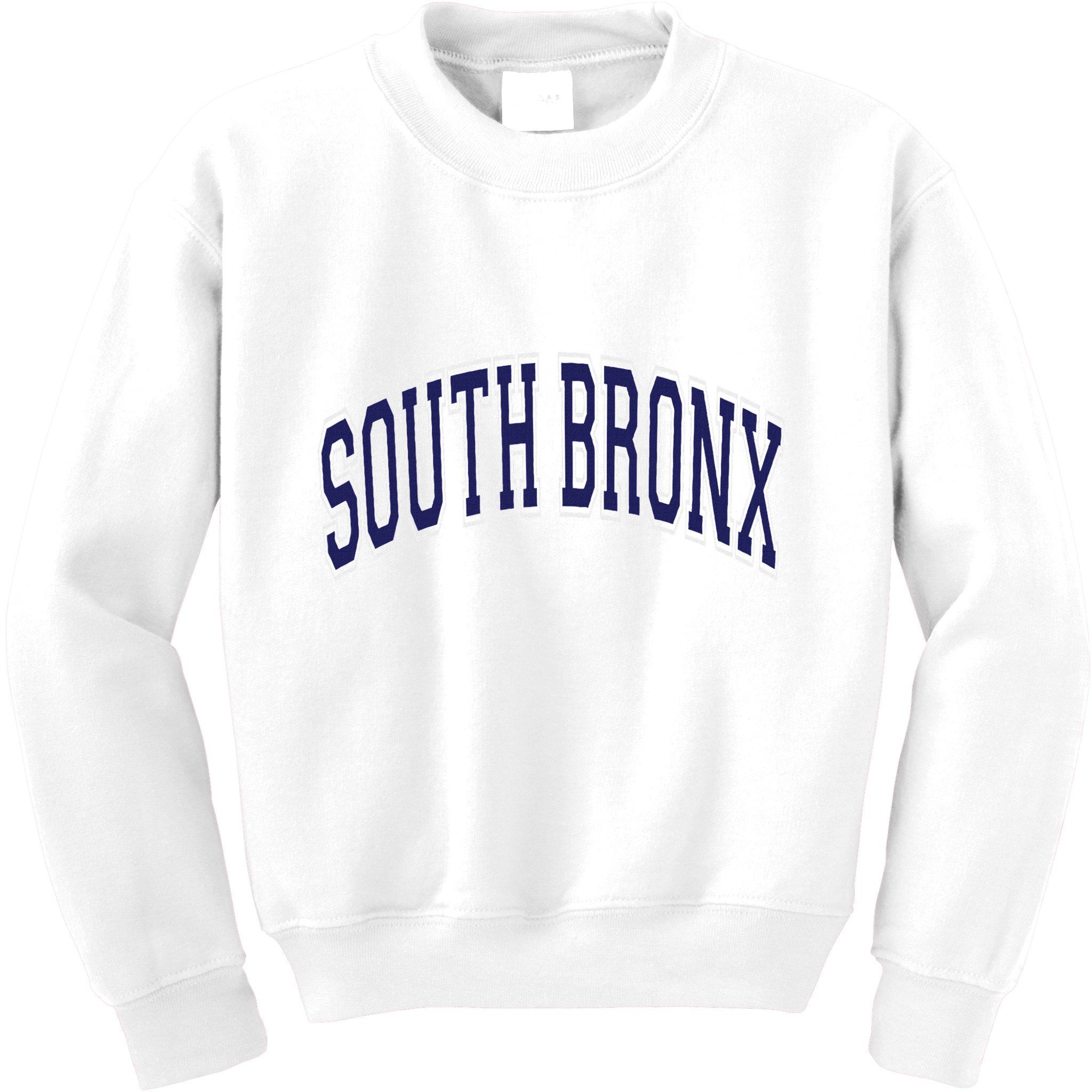 South Bronx Arched Dark Blue Text Kids Sweatshirt