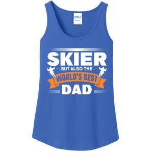 Skier But Also The World's Best Dad Ski Skiing Great Gift Ladies Essential Tank