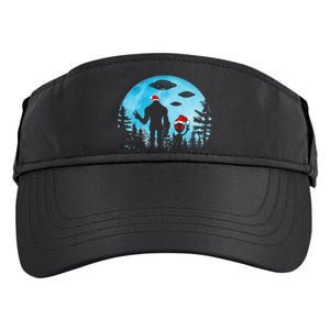 Santa Bigfoot Alien Ufo Christmas Sasquatch Extraterrestrial Adult Drive Performance Visor