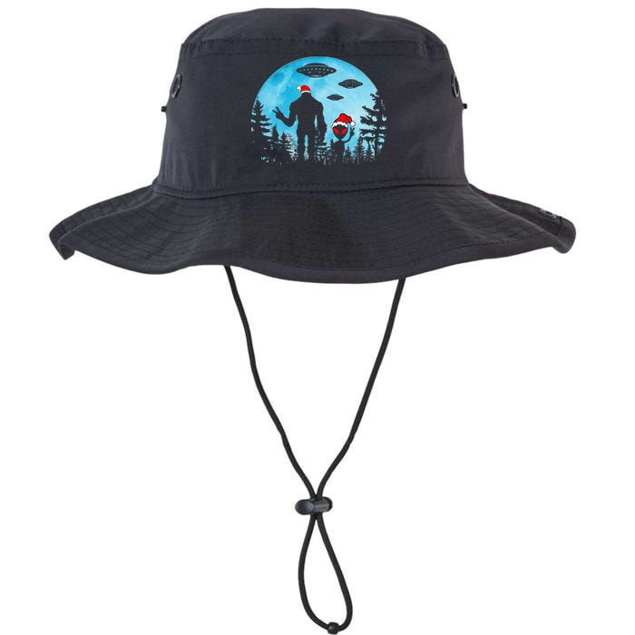 Santa Bigfoot Alien Ufo Christmas Sasquatch Extraterrestrial Legacy Cool Fit Booney Bucket Hat