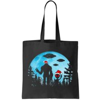 Santa Bigfoot Alien Ufo Christmas Sasquatch Extraterrestrial Tote Bag