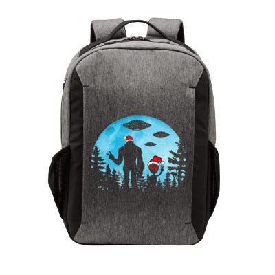 Santa Bigfoot Alien Ufo Christmas Sasquatch Extraterrestrial Vector Backpack