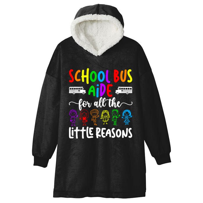 School Bus Aide For All The Little Reason Bus Aide Hooded Wearable Blanket