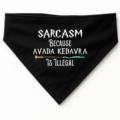 Sarcasm Because Avada Kedavra Is Illegal USA-Made Doggie Bandana