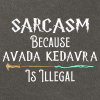 Sarcasm Because Avada Kedavra Is Illegal Cotton Canvas Backpack