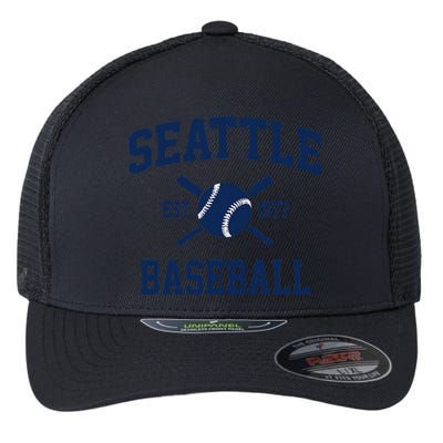 Seattle Baseball Athletic Vintage Sports Team Fan Flexfit Unipanel Trucker Cap