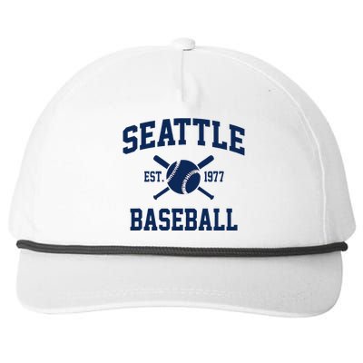 Seattle Baseball Athletic Vintage Sports Team Fan Snapback Five-Panel Rope Hat