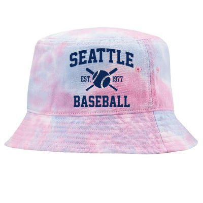 Seattle Baseball Athletic Vintage Sports Team Fan Tie-Dyed Bucket Hat