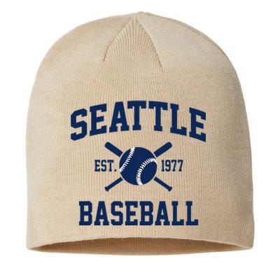 Seattle Baseball Athletic Vintage Sports Team Fan Sustainable Beanie