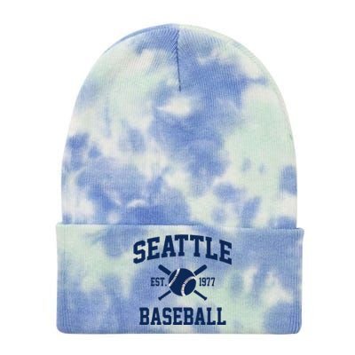 Seattle Baseball Athletic Vintage Sports Team Fan Tie Dye 12in Knit Beanie