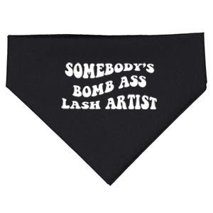 Somebody's Bomb Ass Lash Artist Birthday Gift USA-Made Doggie Bandana