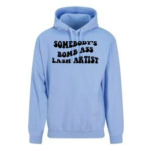 Somebody's Bomb Ass Lash Artist Birthday Gift Unisex Surf Hoodie