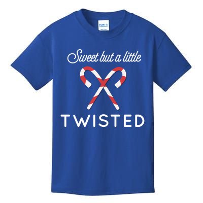 Sweet But A Little Twisted Funny Christmas Candy Cane Tee Cool Gift Kids T-Shirt