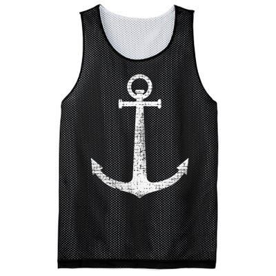 Sailing Boat Anchor Mesh Reversible Basketball Jersey Tank