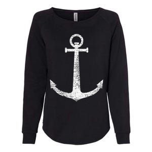 Sailing Boat Anchor Womens California Wash Sweatshirt