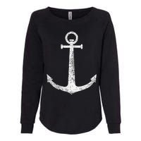 Sailing Boat Anchor Womens California Wash Sweatshirt