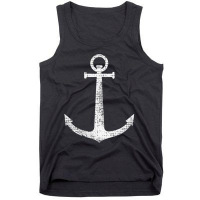 Sailing Boat Anchor Tank Top