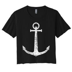 Sailing Boat Anchor Women's Crop Top Tee