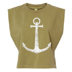 Sailing Boat Anchor Garment-Dyed Women's Muscle Tee