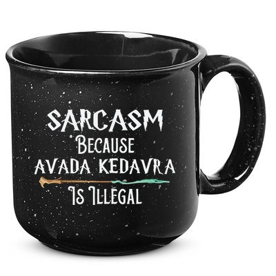 Sarcasm Because Avada Kedavra Is Illegal Witch 15oz Campfire Ceramic Mug