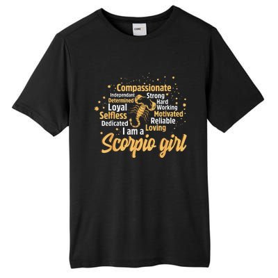 Scorpio Birthday Astrology Zodiac Sign Wo Scorpio Tall Fusion ChromaSoft Performance T-Shirt