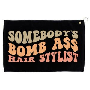 Somebody's Bomb Ass Hairstylist Grommeted Golf Towel