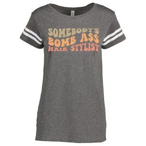 Somebody's Bomb Ass Hairstylist Enza Ladies Jersey Football T-Shirt