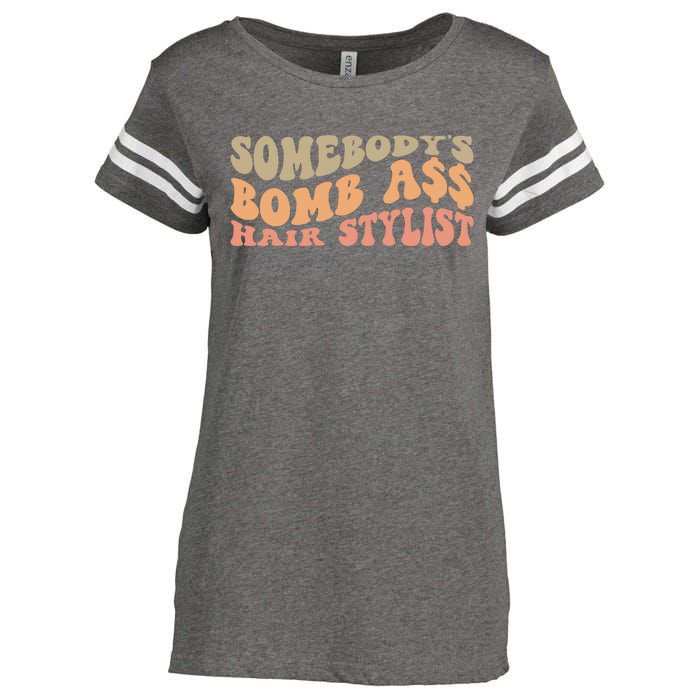 Somebody's Bomb Ass Hairstylist Enza Ladies Jersey Football T-Shirt