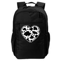 Skin black and white Heart Cow Farmer cows Daily Commute Backpack