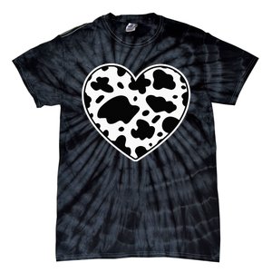 Skin black and white Heart Cow Farmer cows Tie-Dye T-Shirt