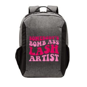 Somebody's Bomb Ass Lash Artist Funny Lash Tech Funny Groovy Vector Backpack