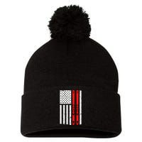 Ski Boarding American Flag Sport Hobby Pom Pom 12in Knit Beanie