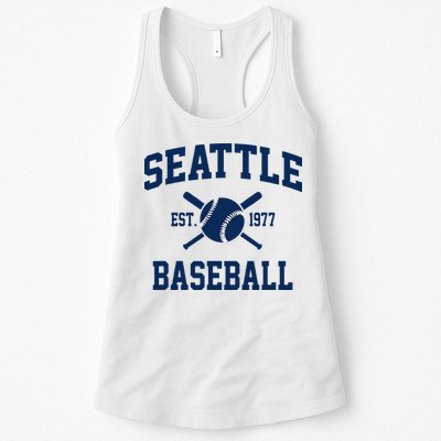 Seattle Baseball Athletic Vintage Sports Team Fan Womens Tank Top