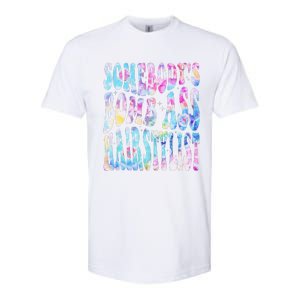 SomebodyS Bomb Ass Hairstylist Groovy Hair Stylist Tie Dye Softstyle CVC T-Shirt