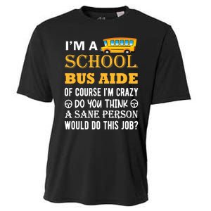 School Bus Aide Funny Back to School Cooling Performance Crew T-Shirt