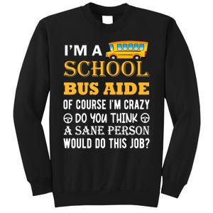 School Bus Aide Funny Back to School Sweatshirt