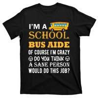 School Bus Aide Funny Back to School T-Shirt