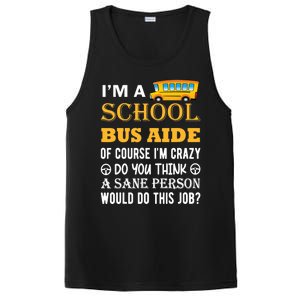 School Bus Aide Funny Back to School PosiCharge Competitor Tank