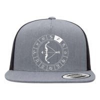 Sagittarius Bow And Arrow Zodiac Sign Sagittarius Flat Bill Trucker Hat