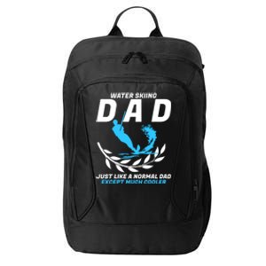 Sports Beach Athletes Wave Lover Water Skiing Dad Gift City Backpack