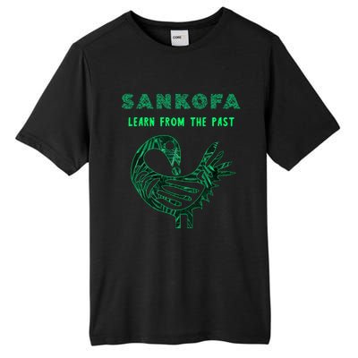 Sankofa Bird Afrocentric Adinkra Symbol Forest Pattern Great Gift Tall Fusion ChromaSoft Performance T-Shirt