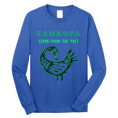 Sankofa Bird Afrocentric Adinkra Symbol Forest Pattern Great Gift Long Sleeve Shirt