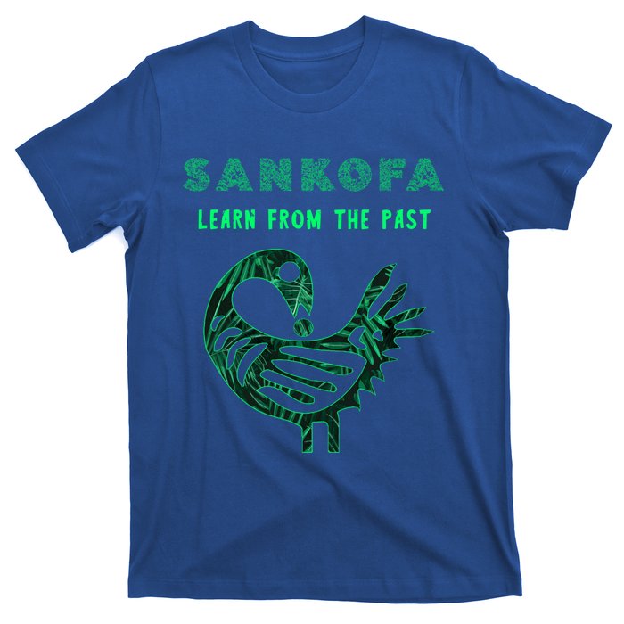 Sankofa Bird Afrocentric Adinkra Symbol Forest Pattern Great Gift T-Shirt