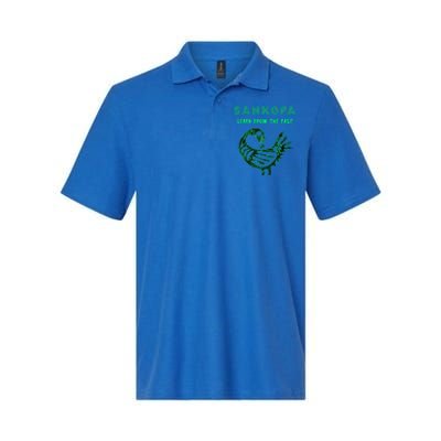 Sankofa Bird Afrocentric Adinkra Symbol Forest Pattern Great Gift Softstyle Adult Sport Polo